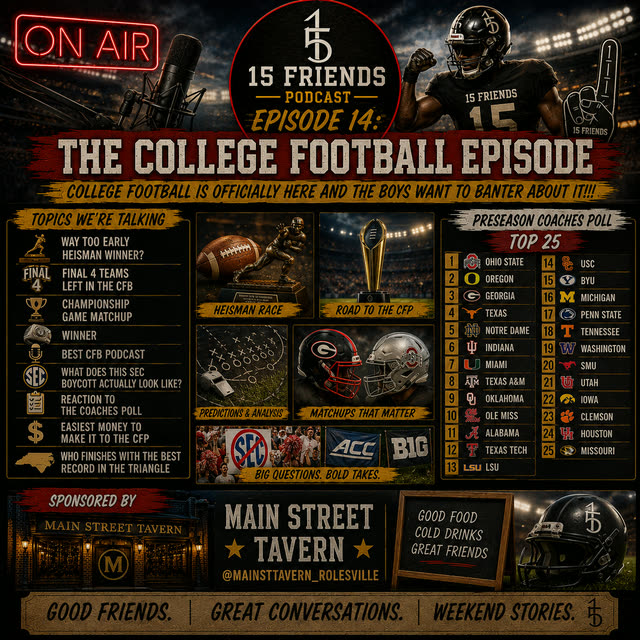 Episode 14 cover — The College Football Episode